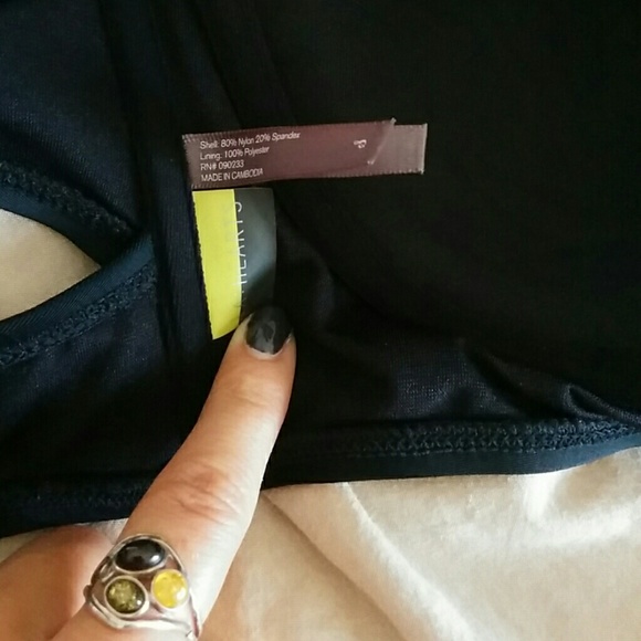 LA Hearts bandeau bikini top - Picture 3 of 4