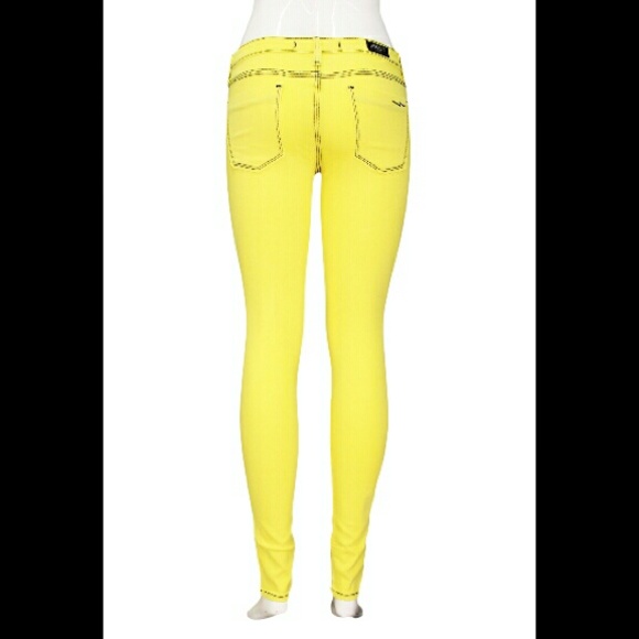 Black stitch skinny jeans - Picture 2 of 2