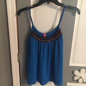 Eight Sixty blue tank top size S