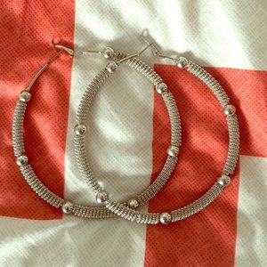 Bebe hoop earrings
