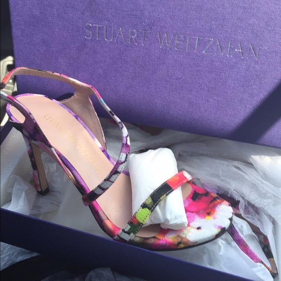 Stuart Weitzman floral sandal