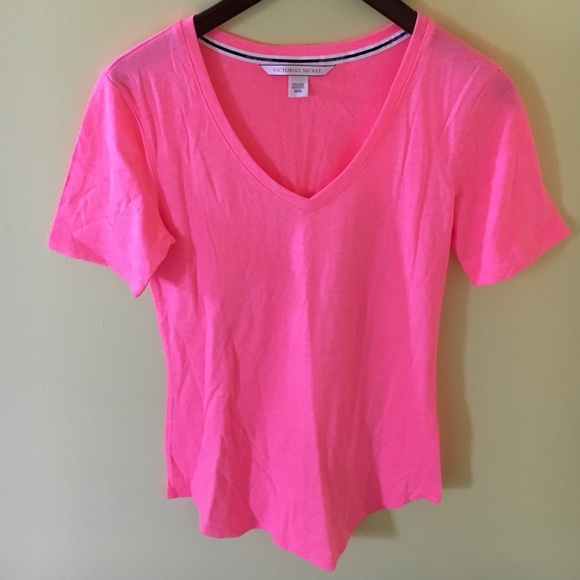 NWOT Neon Pink Vneck from Victoria Secret