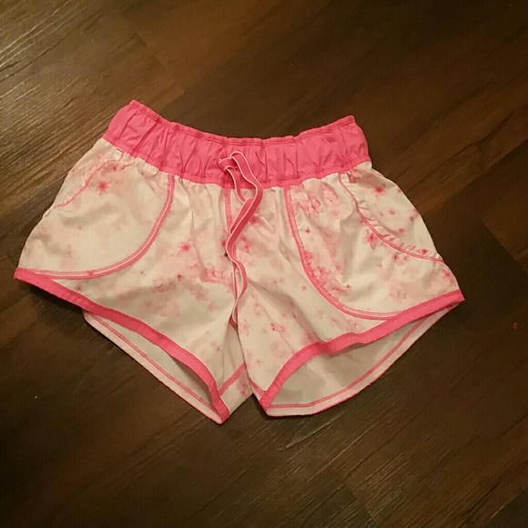 Pink Lululemon shorts