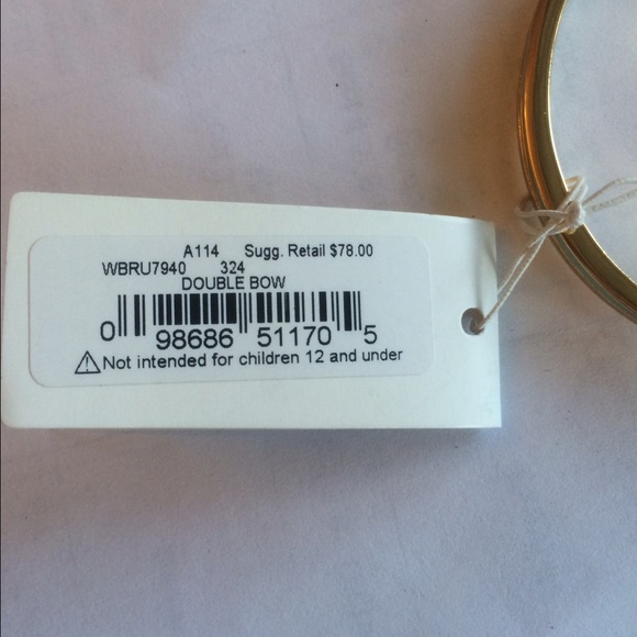 Mint & Gold Kate Spade Bow Bracelet - Picture 3 of 4