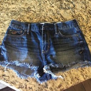 denim high waisted jean shorts