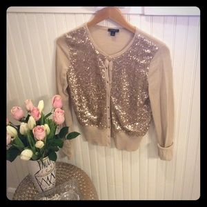 Ann Taylor sequin cardigan