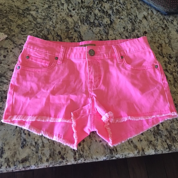 hot pink shorts