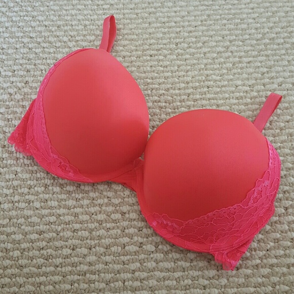 Neon Pink Extreme Push Up Bra
