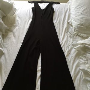 Reformation XS Black Nicosia Jumpsuit. Worn once.