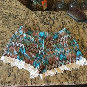 Aztec loose fitting shorts