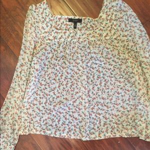 Jessica Simpson sheer flower top