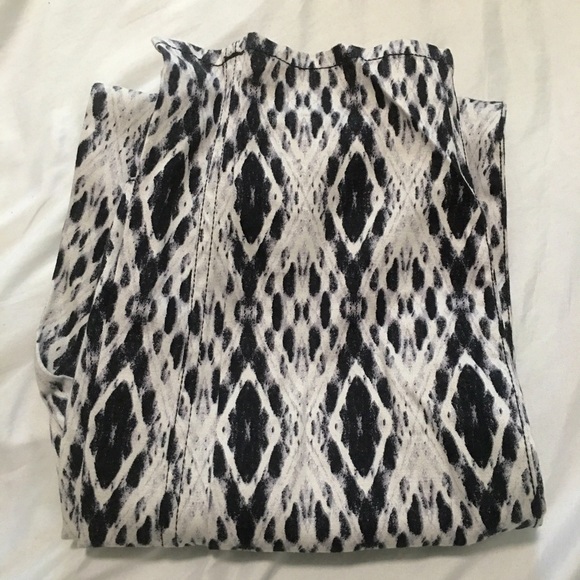 Black and white print H&m pants