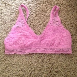Pink lace Aerie Bralette