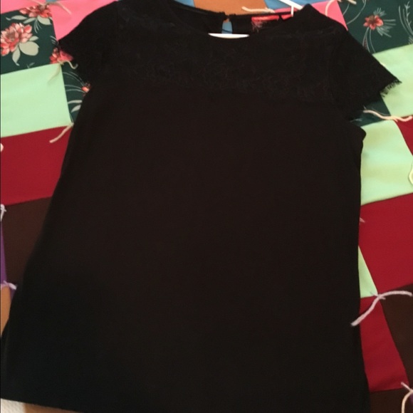 Black Lace Tee