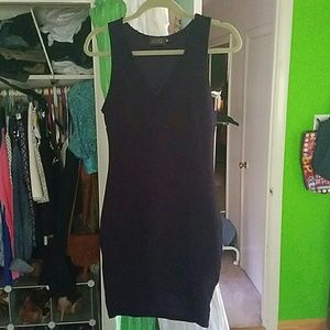Navy blue body con dress