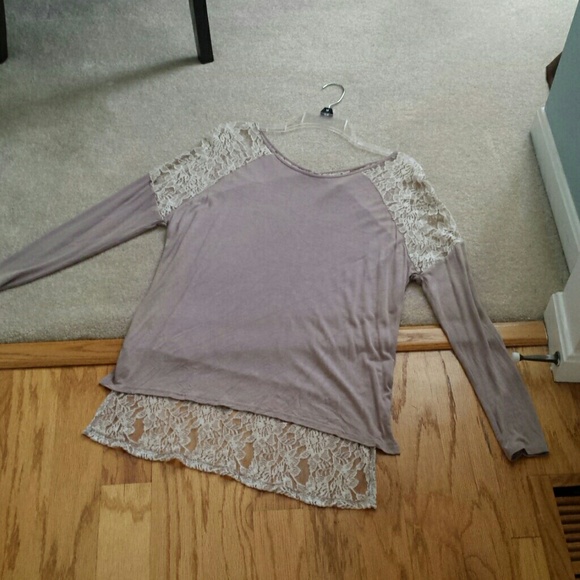 Alrar'd State cotton & lace top