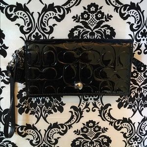 Coach Monogram Wristlet