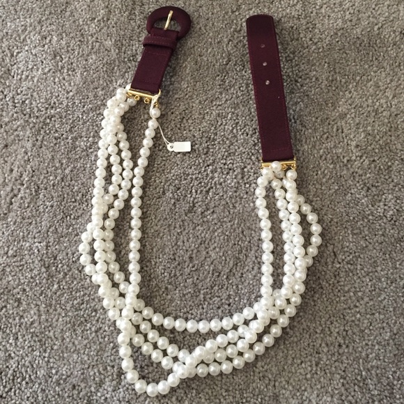 Beautiful belt in plastic pearl beads - Picture 1 of 4