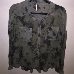 Free People long sleeve button down