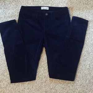 Navy Blue Madewell Skinny Corduroy Pants Size 26