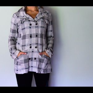 Gray Plaid Coat
