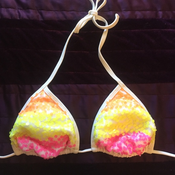 Sequin bikini top