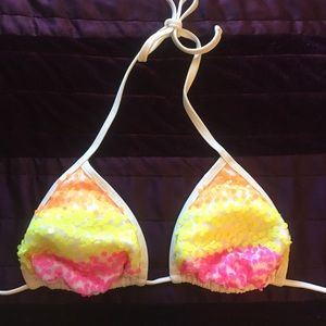 Sequin bikini top