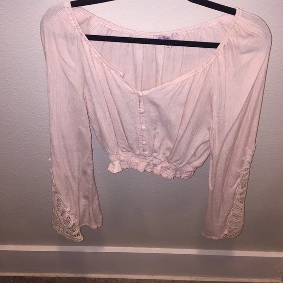 GORGEOUS Bell sleeve crop top