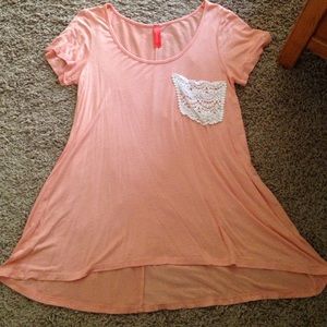 Peach colored top