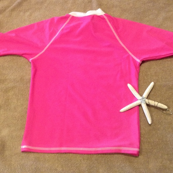 Kids Pink UPF Protection Rash Guard - Picture 4 of 4