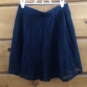 Black, lace skirt