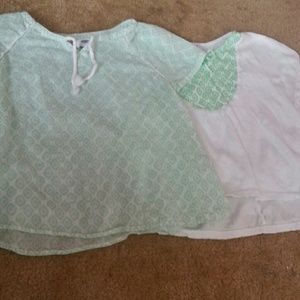 2 flowy girls tops