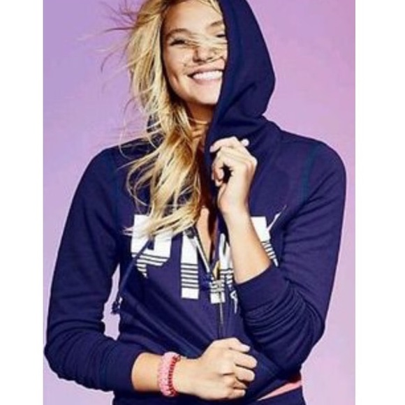 PINK victoria secret navy jacket 💙