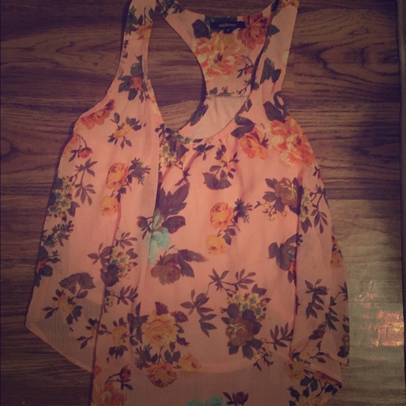 Floral Ambiance Textured Chiffon Top, Lined