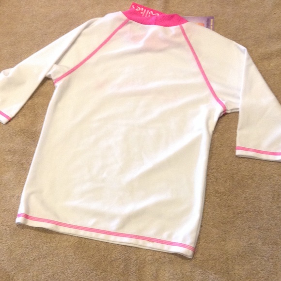 White UPF Protection Rash Guard - Picture 4 of 4