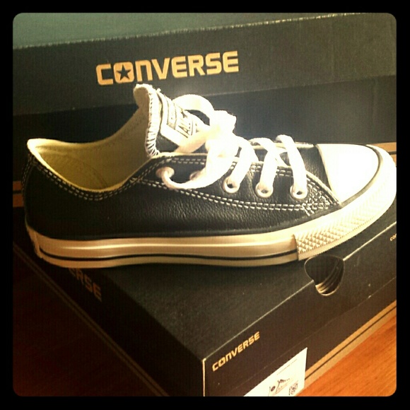 Brand new Converse Allstars. Black leather