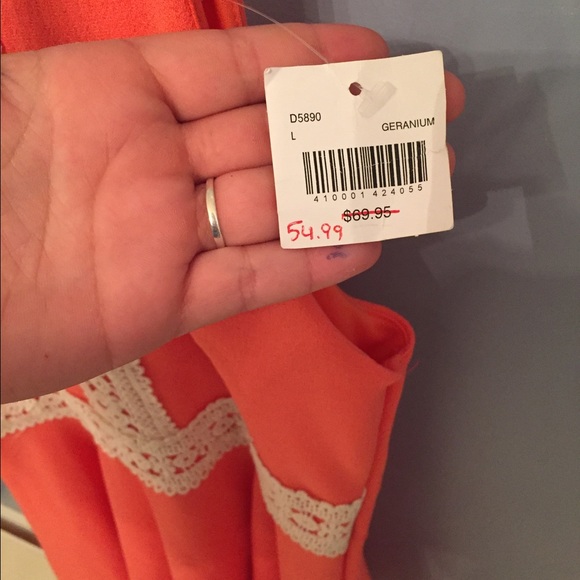 Size L Geranium colored dress - Picture 2 of 2