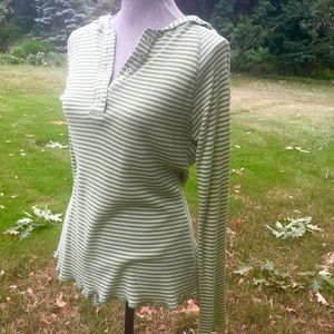 Horny Toad waffle hooded Henley.