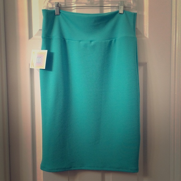 Turquoise pencil LuLaRoe Cassie Skirt Size Large