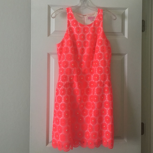 Hot Pink Lilly Pulitzer Pearl Shift Dress