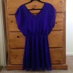 Dark violet dress, lined