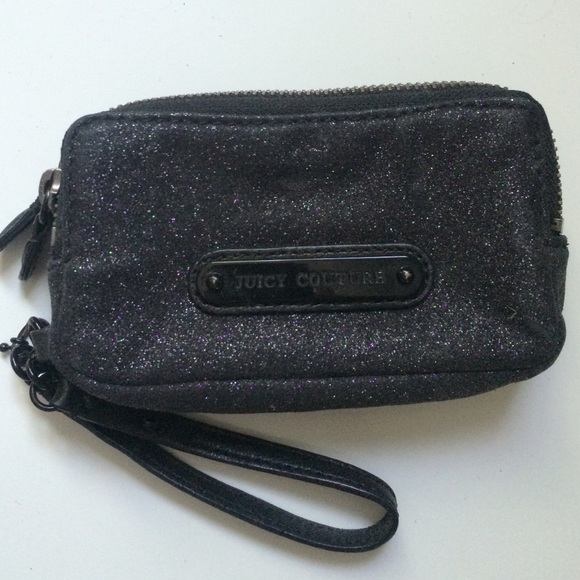 Juicy couture double wristlet black