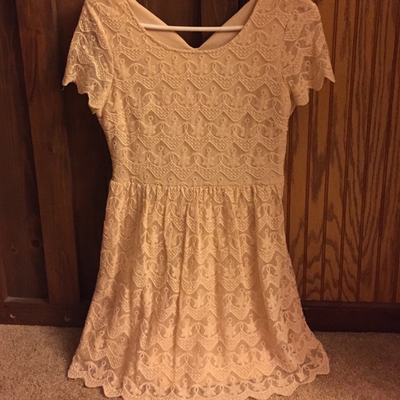 Cream floral dress!