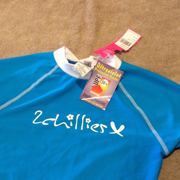 Blue UPF Protection Swim Rash Guard - Picture 3 of 7