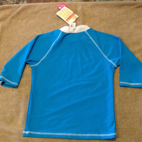 Blue UPF Protection Swim Rash Guard - Picture 4 of 7
