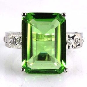Green Amethyst ring