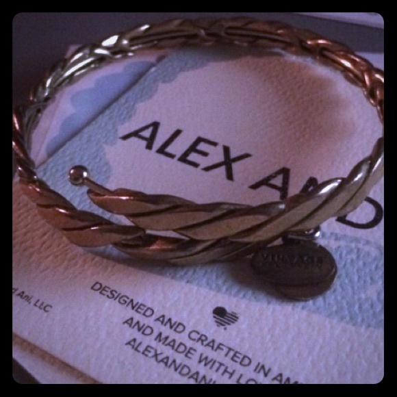Alex and ani gold winding wrap