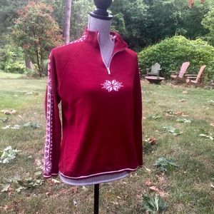 Dale of Norway red wool ski sweater