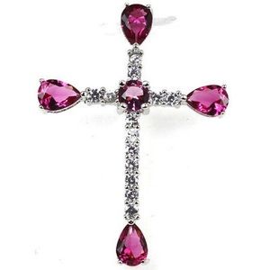 Pink Tourmaline Cross