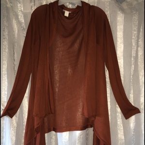 Brick orange cardigan